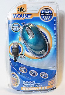 Mouse vio negro/azul 